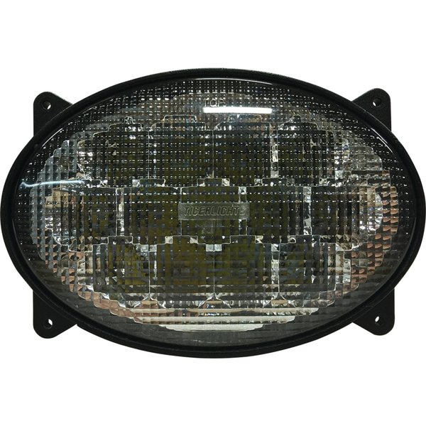 Tiger Lights 12V LED Oval Headlight For John Deere 4930 Flood Off-Road Light; TL8520